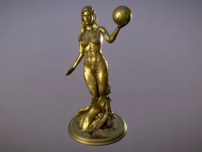 Estatua diosa Gaia o Gea - Mother Earth 3D print model