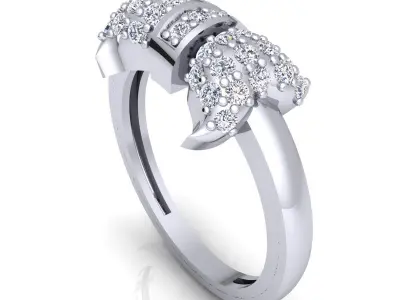 Luxury Woman Ring 3d Model And Render Detail 3D print model