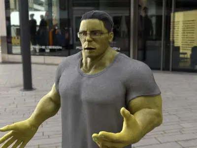 SMART HULK 3D model