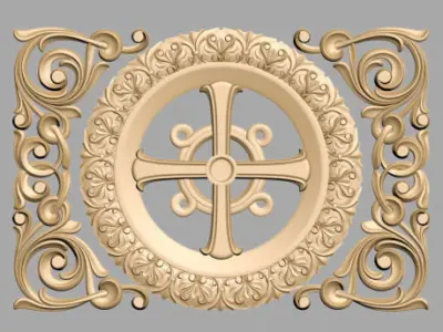 Carved Decor 3D model 15