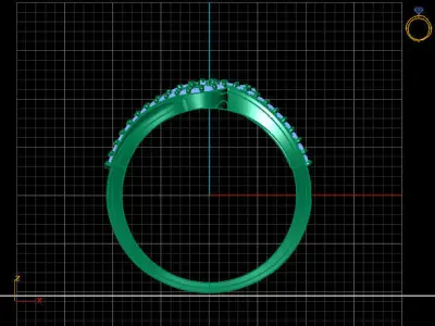 Women Ring 3DM Womens Ring 3d models 3D print model 3D print model 66