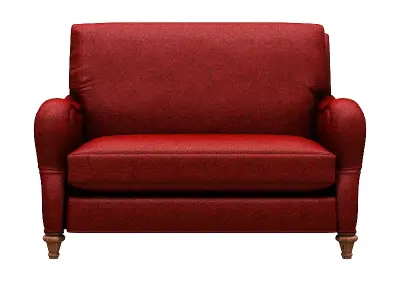 Classical sofa double seat Low-poly 3D model