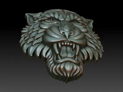 Tiger pendant 2 3D print model