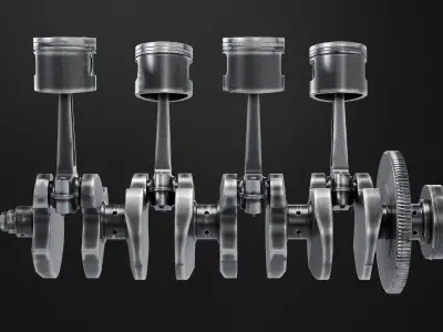 Engine Components 3D model