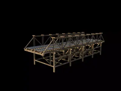 Railway Bridge 3D model purchase