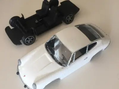 Porsche 911 classic - scale model - ASSEMBLY KIT or  SLOT CAR 3D print model