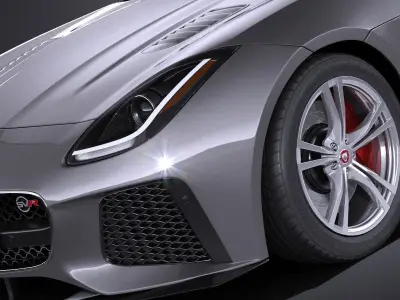 Jaguar F-Type SVR Cabrio 2017 3D model
