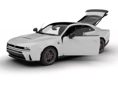 Dodge Charger Scat Pack SIXPACK 2026 HQ 3d model 3D model