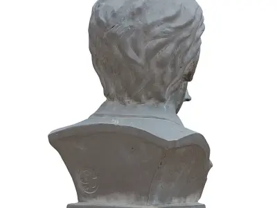 Bust of the Founder Park Arboretum Khudekov Sergey Nikolaevich 3D model