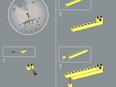 TwindBricks3D - 31211 The Fauna Collection - Macaw Parrots 3D print model