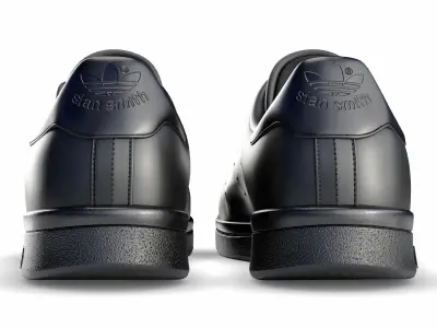 adidas stan smith black 3D model
