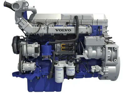 Volvo Powertrain D13 Engine 3D model