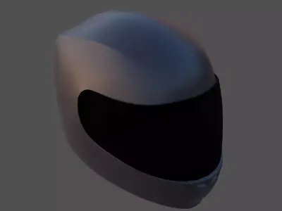 3D Model Racing Helmet V1 Low-poly 3D model