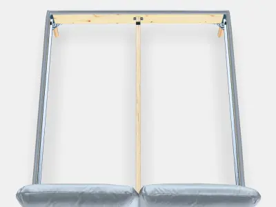 SAGESUND Upholstered bed frame Low-poly 3D model