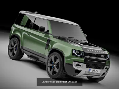 Land Rover Defender 110 and 90 2021 3D Model Pack