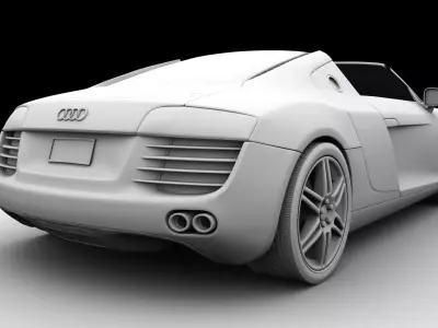 Audi R8 SUPERCAR 3D model