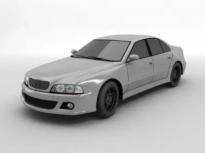 4-Door Sport Sedan - Sports Car 3D model