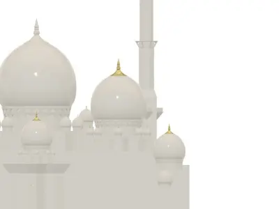 Sheikh Zayed Mosque 3D Printable Model 3D print model