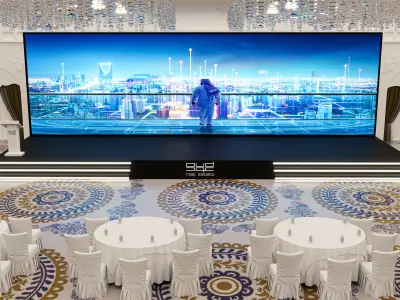 stage with hall  3D model