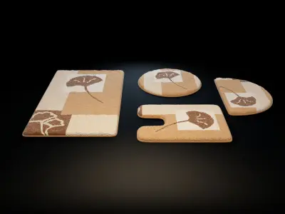 Collection Of Carpets 32 models Low-poly 3D model