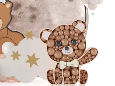 baby newborn room decorative 3D model