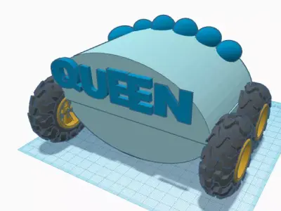 royal car for queen 3D print model
