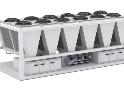 Air Conditioning Unit v2 3D model