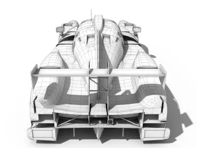 Ligier JSP3  - LMP3   Low-poly 3D model