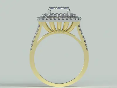 Model055r Square Ring 3D print model