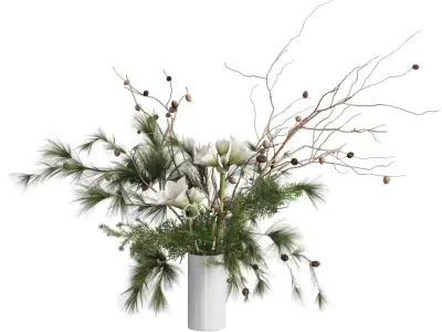 Flower In Vase 80 3D model