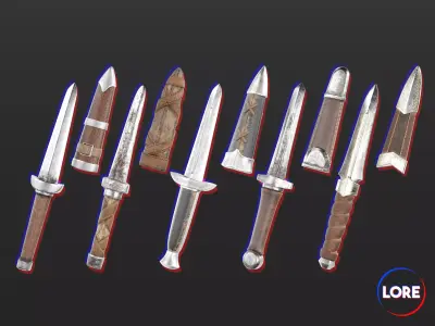 Medieval Collection Weapons Knives