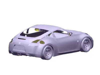 370Z Z34 Full Exterior Mesh Model - 3D Laser-Scanned 3D model
