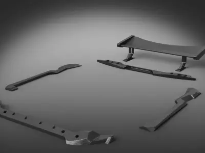 spoiler bodykit car 3D model