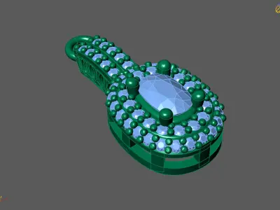 Women Pendants 3DM STL Pendant Renders Details 3D print model 3D print model