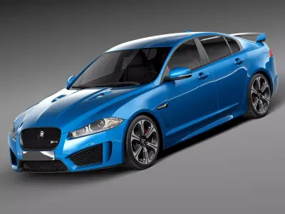 Jaguar XFR-S 2014 3D model