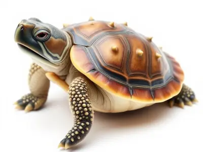 Spiny Softshell Turtle Detailed D Model Pack Low-poly 3D model