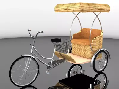 Bike Rickshaw 7 - 4K 3D model