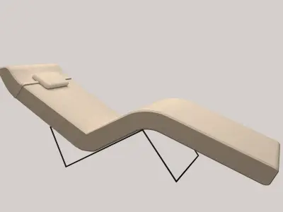 Luxurious Chaise Lounge - Indoor Furniture Free 3D model