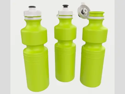 Fitness Bicycle Water Bottle 700ml Low High Poly 3D model