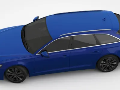 Audi A6 S-Line Avant 2019 3D model