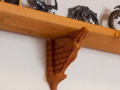 3D Shelves Wall Angel 3D model