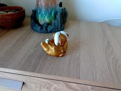 Happy fat buffalo - Happy fat animals collection  3D print model