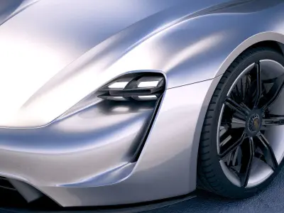 Porsche Mission E Concept 2015 Bonneville 3D model