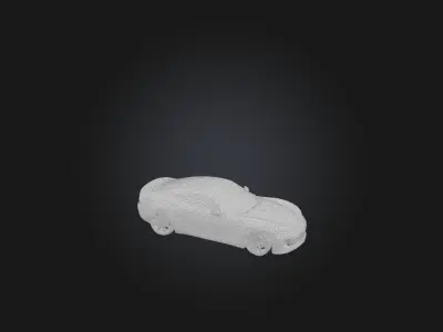 Realistic Car Model Low-poly 3D model