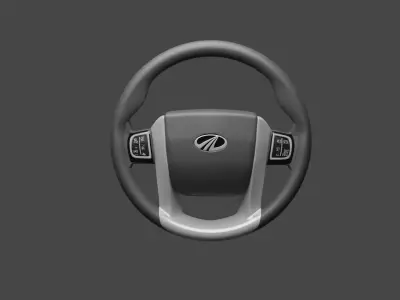 Mahindra Scorpio And Xuv 500 Steering Wheel 3D model