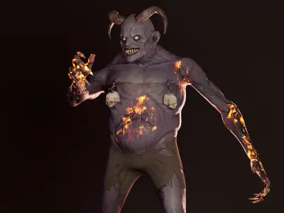 Evil Demon Pack Low-poly 3D model