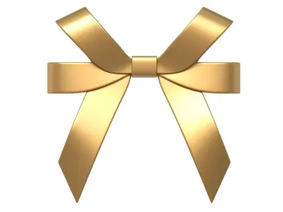 Christmas Bow Ribbon 59 Low-poly 3D model