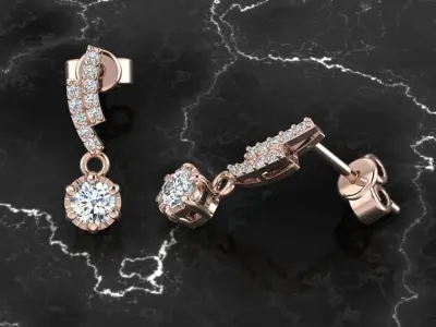 Jewelry Earring 3D print model