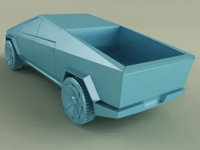 Tesla Cybertruck 3D Print model 3D print model