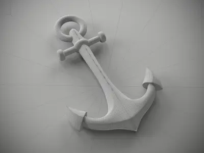 Anchor gold 3D model